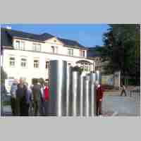 59-08-1088 Schultreffen Allenburg 2009. Das Denkmal von Gottfried Silbermann in Frauenstein.jpg